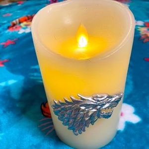 Game of thrones stark led candle